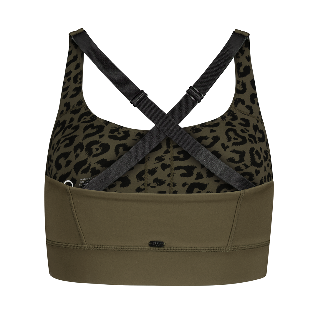 Sports Bra - Olive Grove