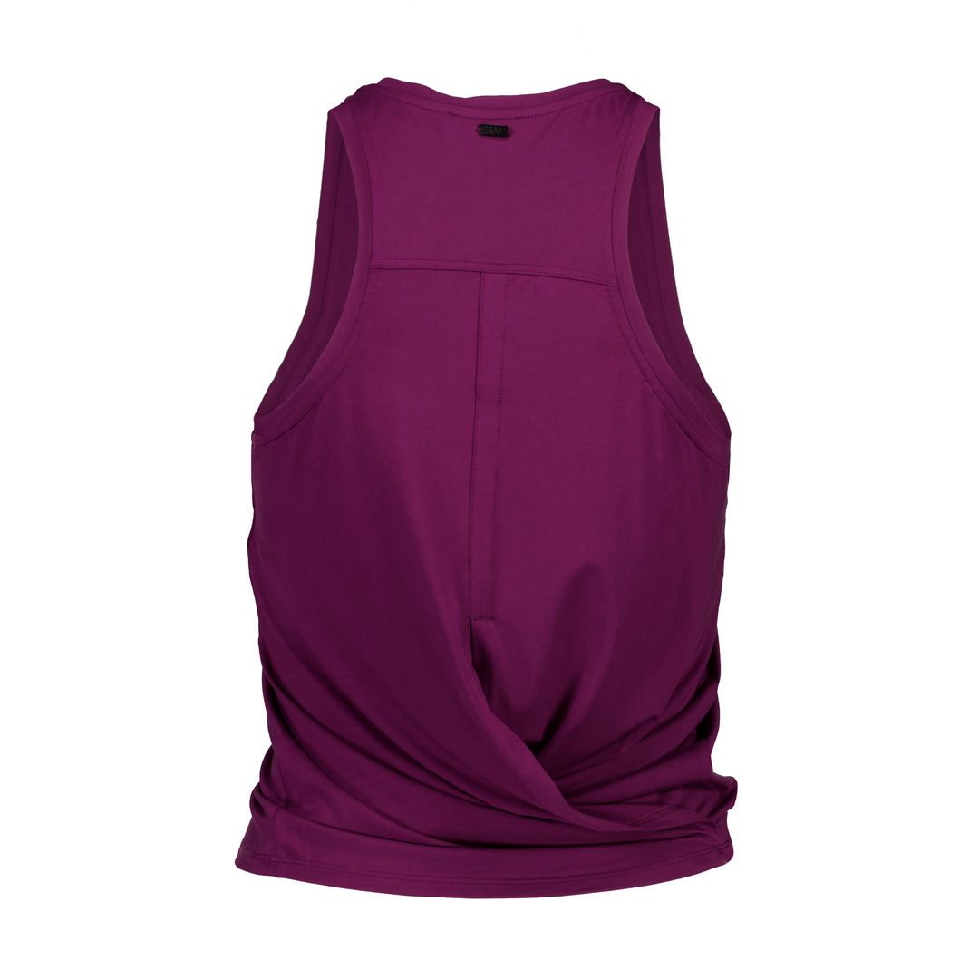 Tie Back Tank - Winter Wine