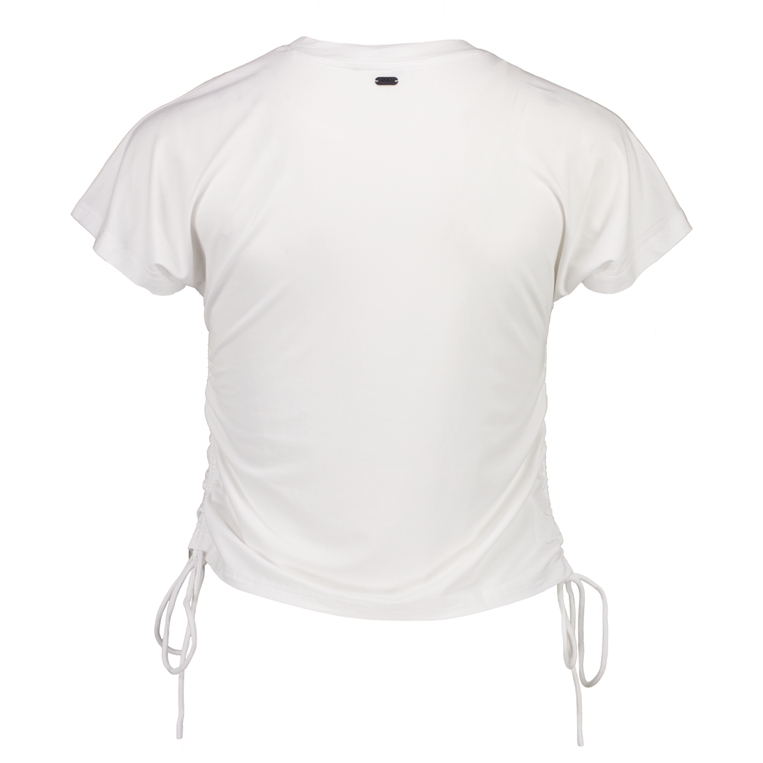 Drawstring Tee - White