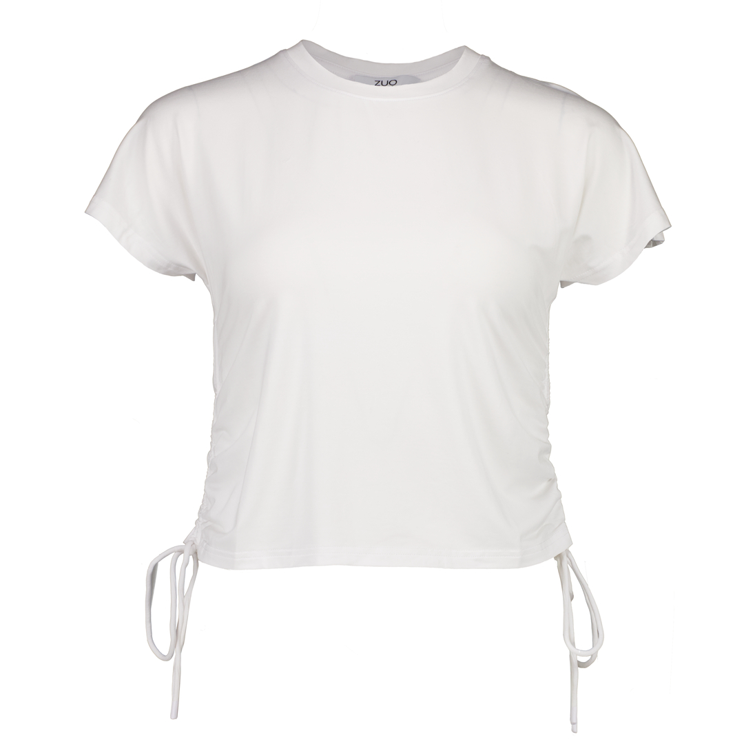 Drawstring Tee - White