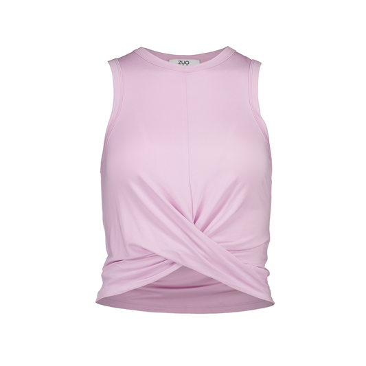 Twist Front Tank - Dusty Pink