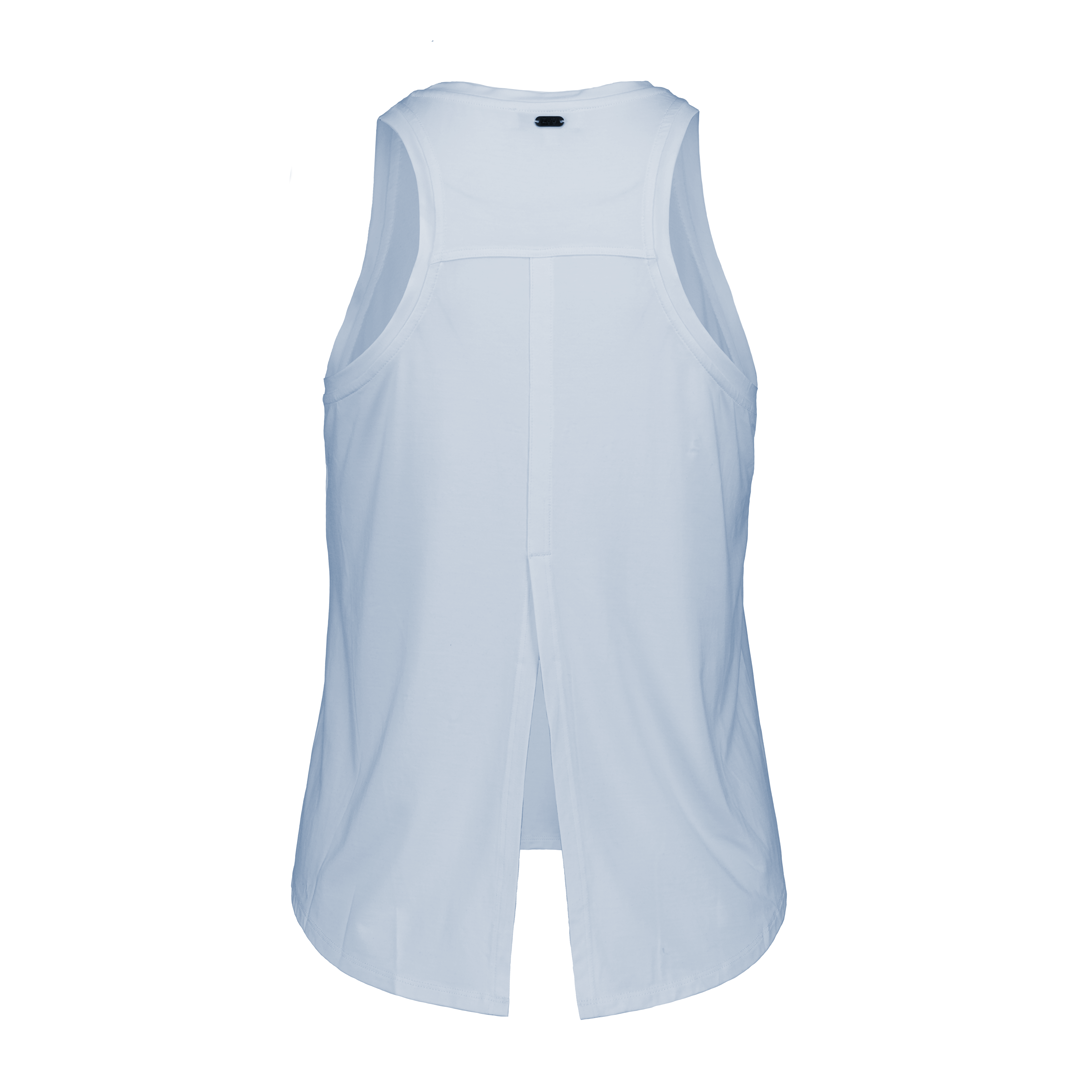 Tie Back Tank - Arctic Blue