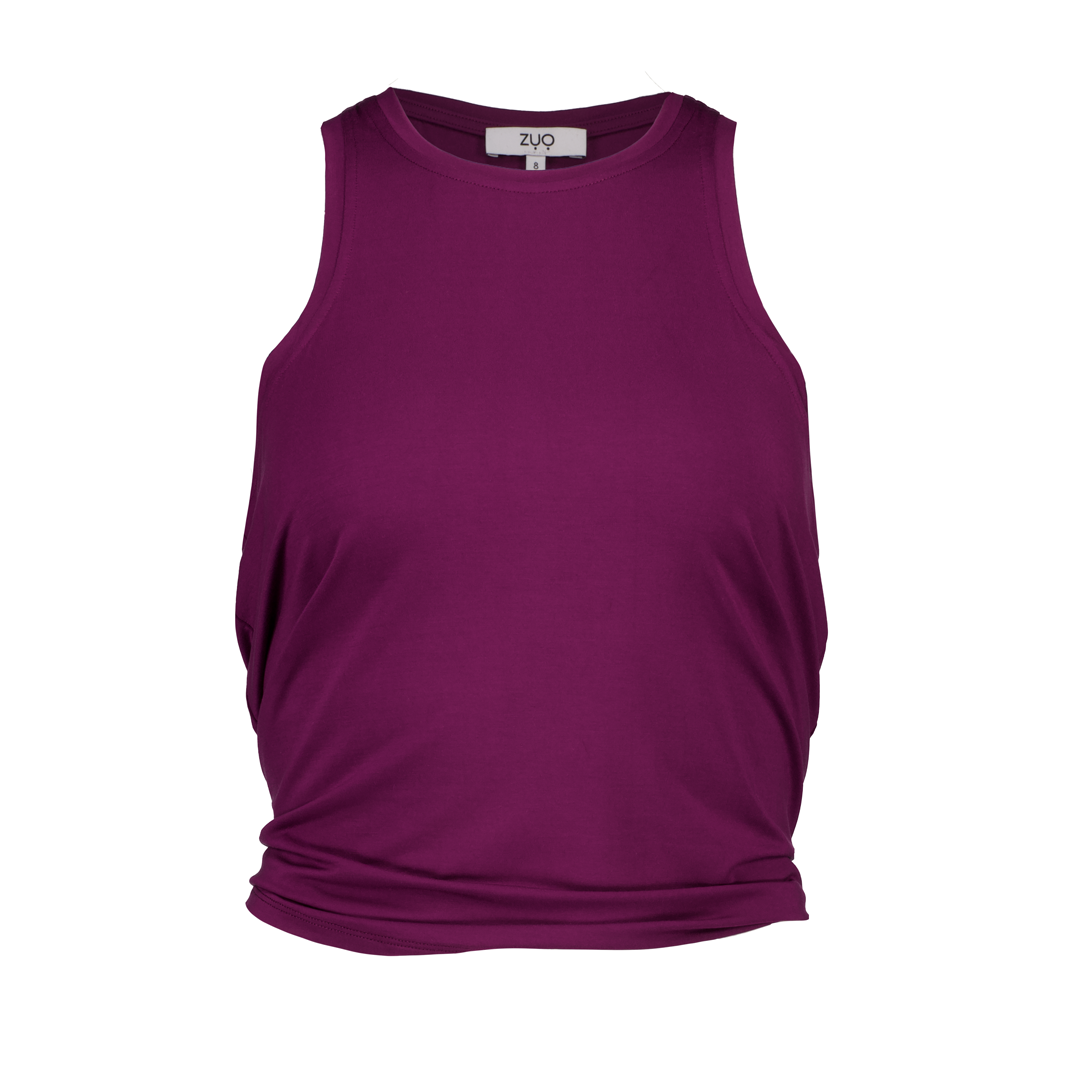 Tie Back Tank - Winter Wine