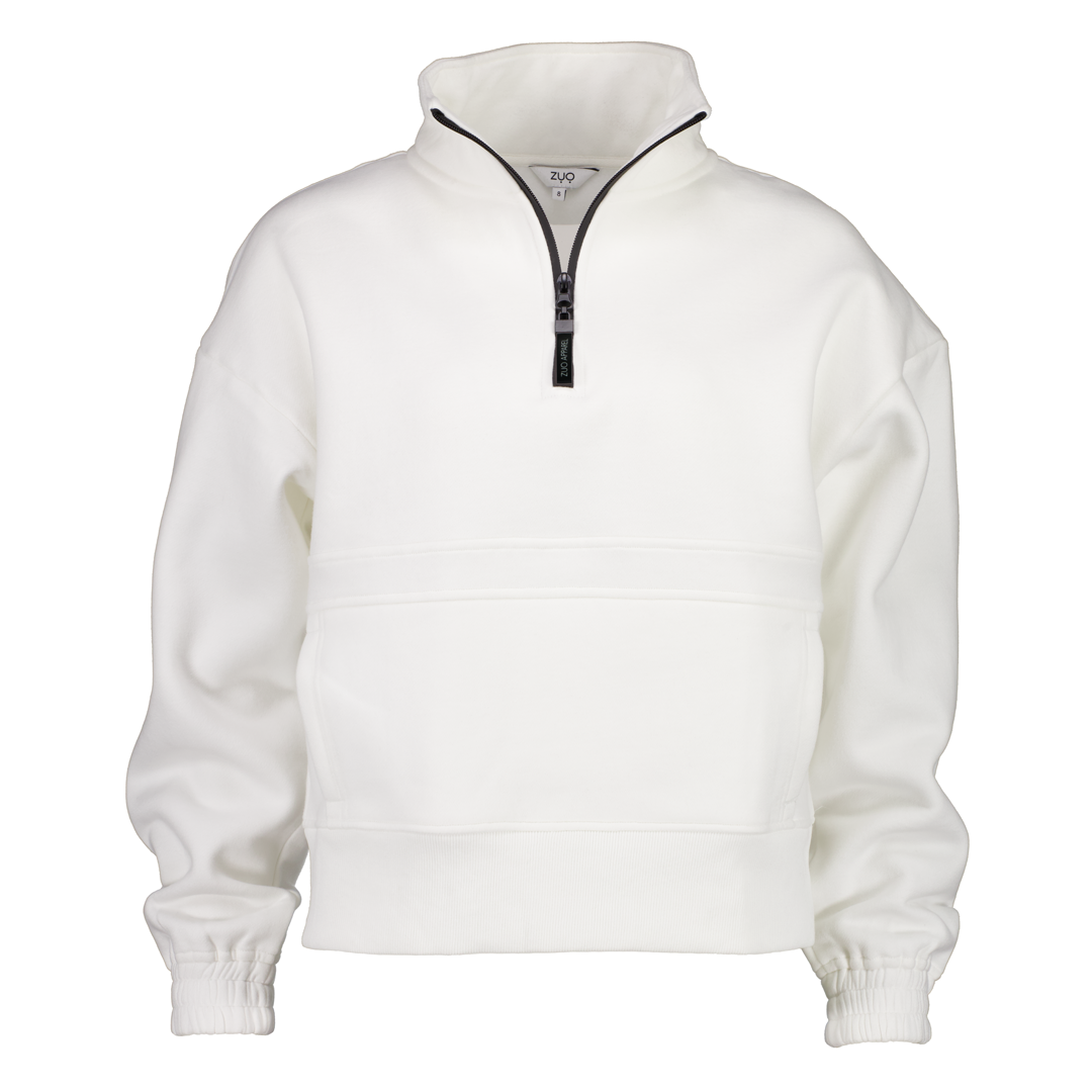 1/4 Zip Sweatshirt - Coconut Milk