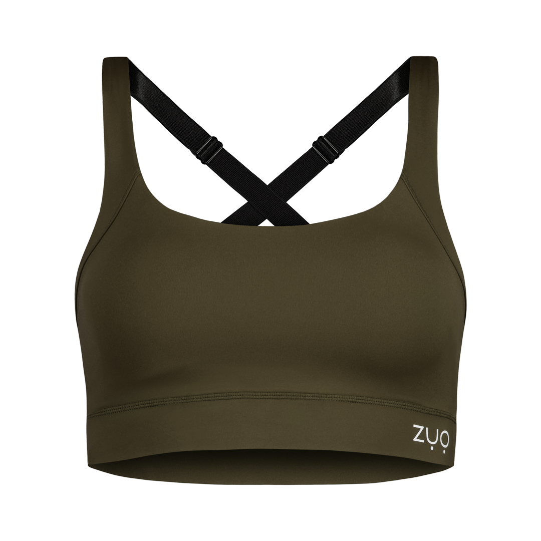 Sports Bra - Olive Grove