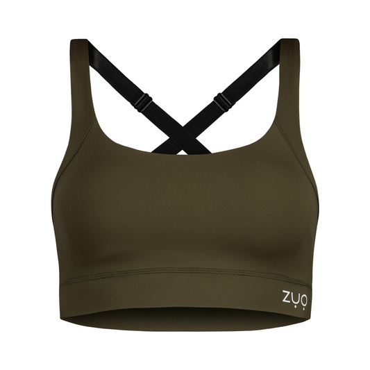 Sports Bra - Olive Grove