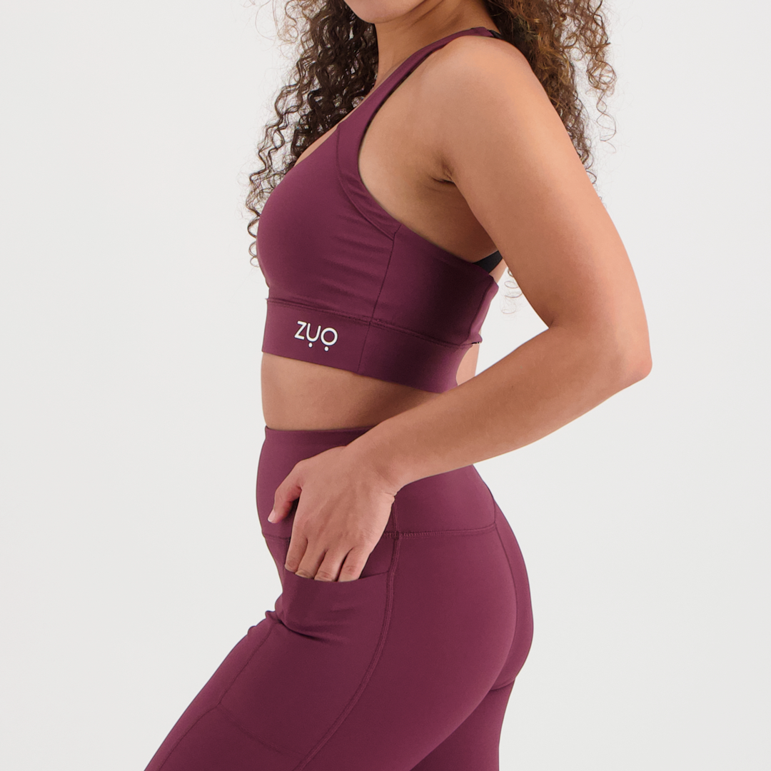 Sports Bra - Winter Wine